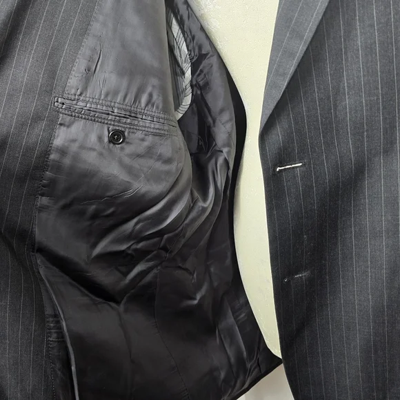 Brooks Brothers Pinstripe Wool Blazer 45R